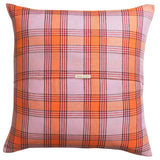Sage x Clare - Isla Linen Euro Pillowcase Set - Vivid Coral
