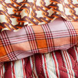 Sage x Clare - Isla Linen Quilt Cover - Vivid Coral King