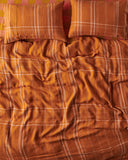 Kip & Co - Santa Monica Pecan Linen Pillowcases - 2P Std Set
