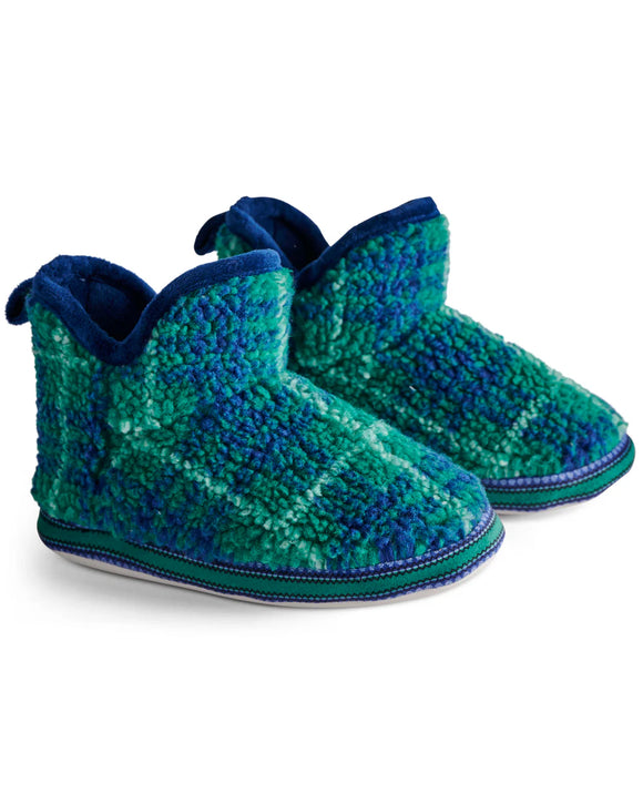 Kip & Co - Wilderness Tartan Sherpa Kids Ankle Boot