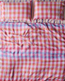 KIP & CO - Summer Check Linen Pillowcase Set 2 Std