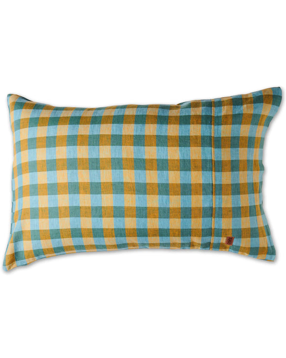KIP & CO - Marigold Tartan - Linen Pillowcase 2P Std Set