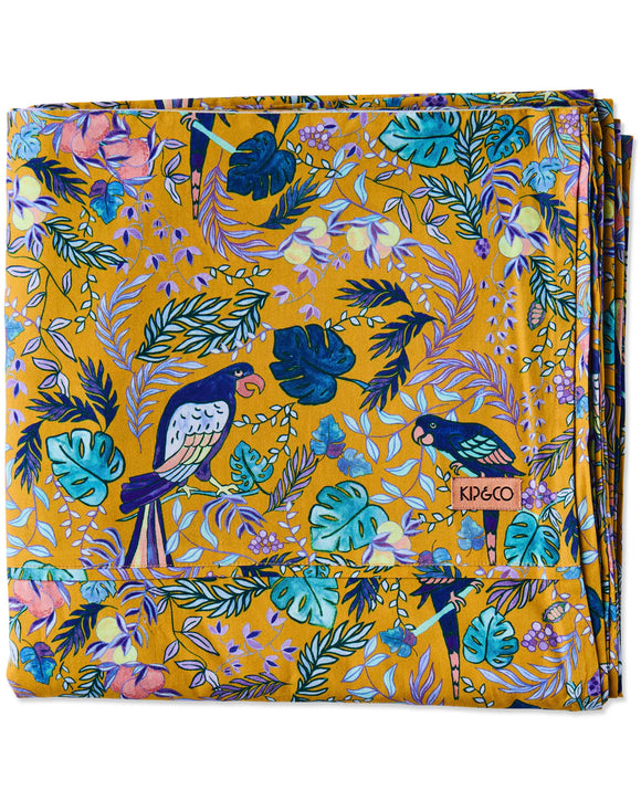 KIP & CO - Birds Of Paradise Organic Cotton - Flat Sheet