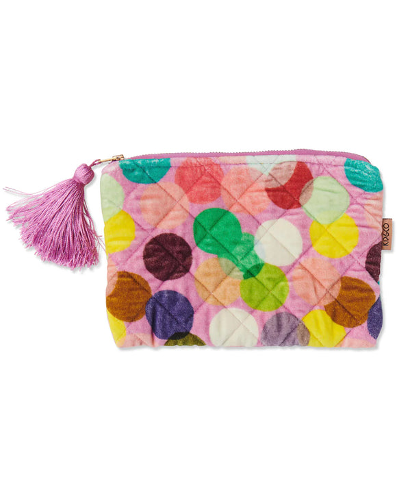 KIP & CO - Confetti Pink - Velvet Cosmetics Purse