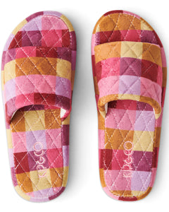 KIP & CO - Tutti Frutti Quilted Velvet Slippers