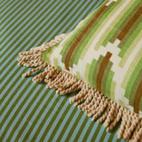 Sage x Clare - Nisha Fringe Cushion - Reed