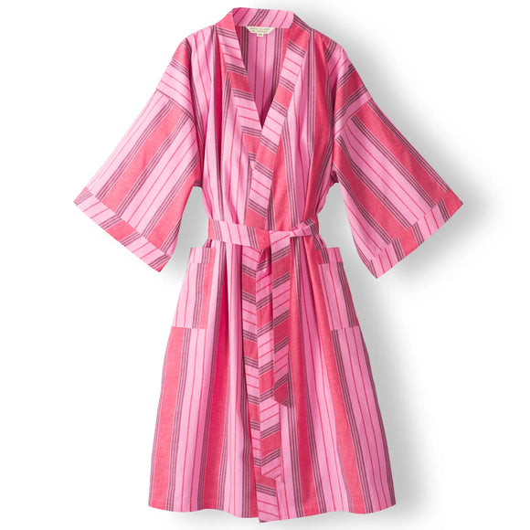 Sage x Clare Bridgette Cotton Bath Robe - Scarlett