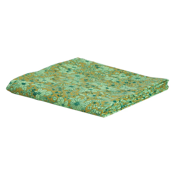 Sage x Clare - Evette Cotton Flat Sheet - Olive