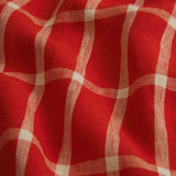 Sage x Clare - Remi Linen Quilt Cover - Scarlet King