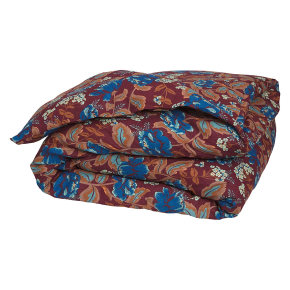 Sage x Claire - Margot Linen Quilt Cover - Mahogany Super King