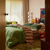 Sage x Clare - Evette Cotton Quilt Cover - Olive