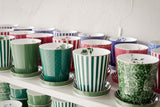 Pip Studio - Small Mug Set - Royal Stripes Green  & Tea Tip