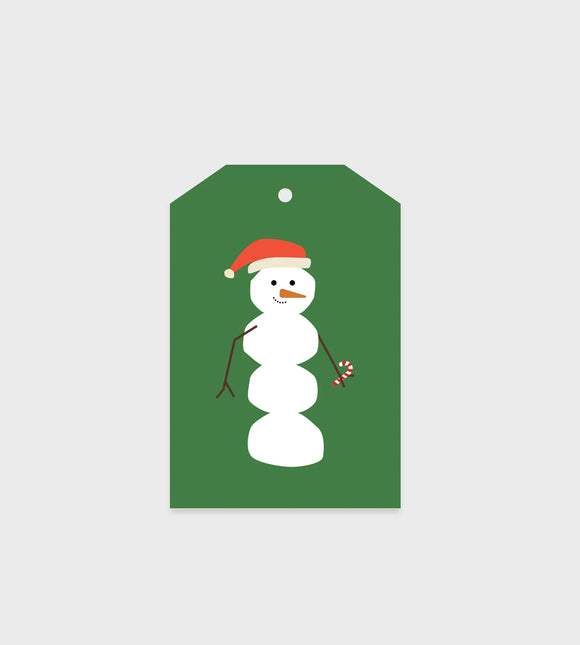 Father Rabbit - Gift Tag - Snowman