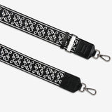 Jacquard Bag Strap - Medium - Black