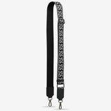 Jacquard Bag Strap - Medium - Black