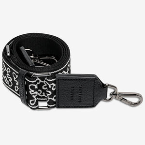 Jacquard Bag Strap - Medium - Black