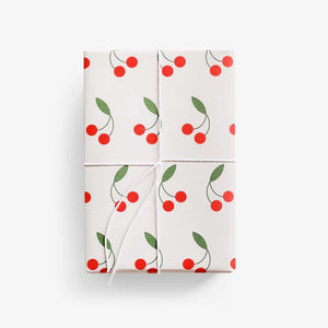 Lettuce - Wrapping Paper Sheet - Cherries
