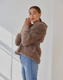 Lady Luxe - Faux Fur Coat Mocha