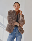 Lady Luxe - Faux Fur Coat Mocha