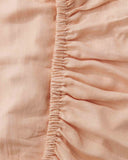 KIP & CO - Apricot Ice Linen Fitted Sheet - Queen