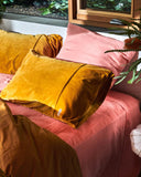 KIP & CO - Pecan Velvet - Pillowcase 2P Std Set